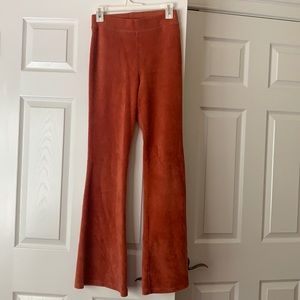 American eagle burnt orange flare pants